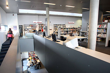 Photo du sol de la bibliothèque