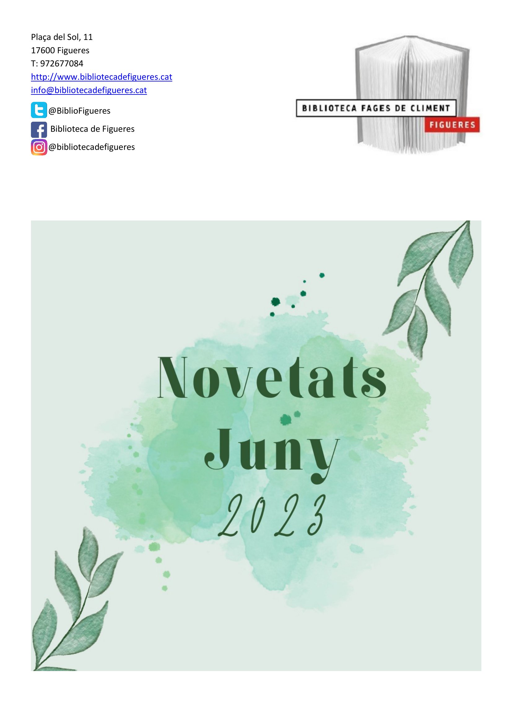 Novetats Juny 2023