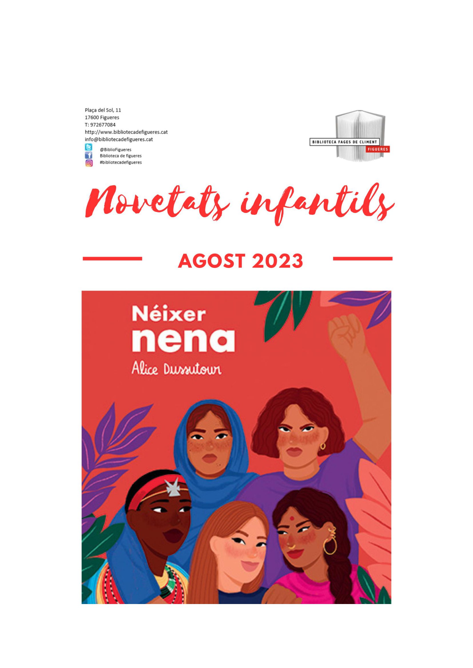 Novetats Sala Infantil - Agost 2023