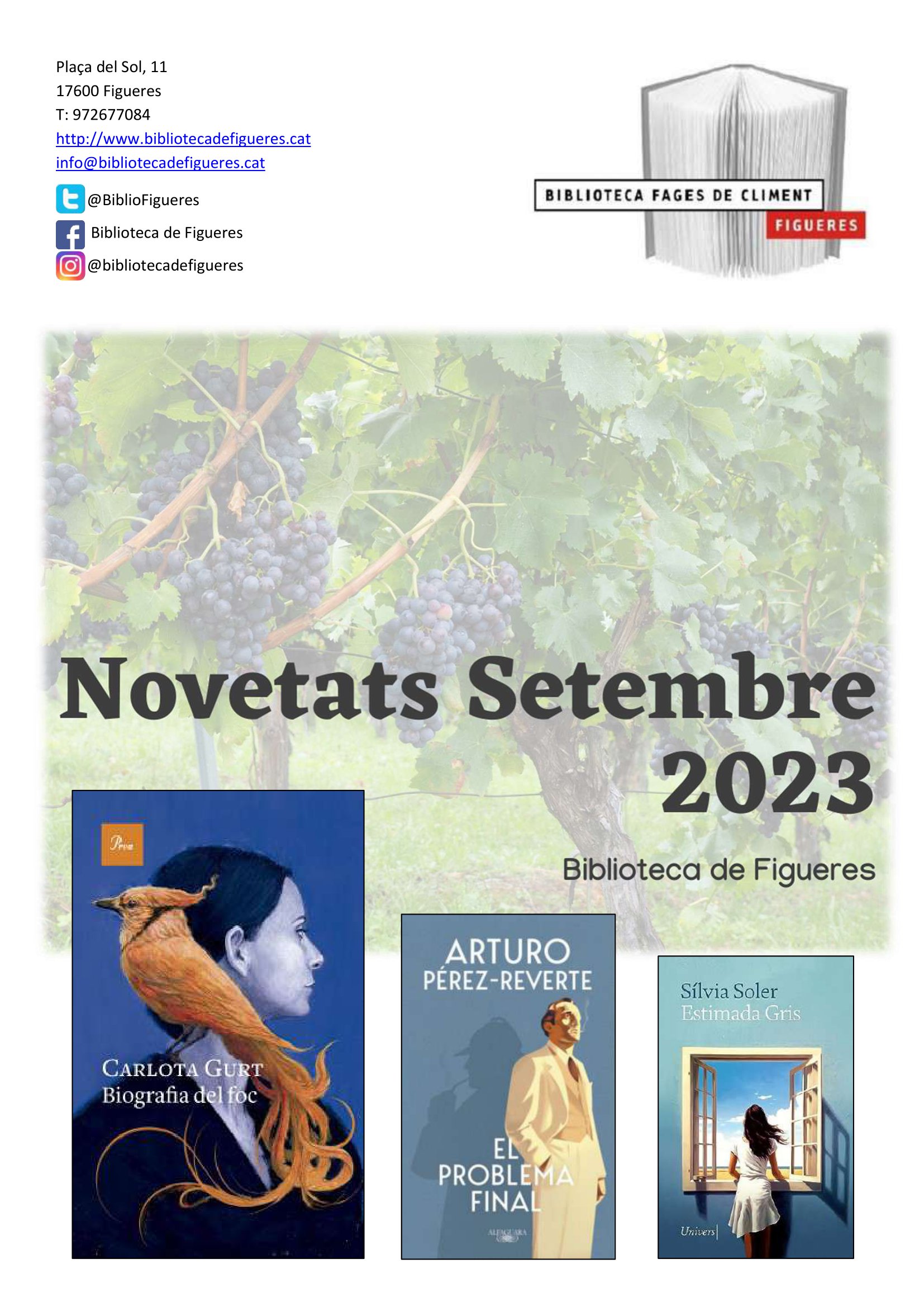 Novetats Setembre 2023