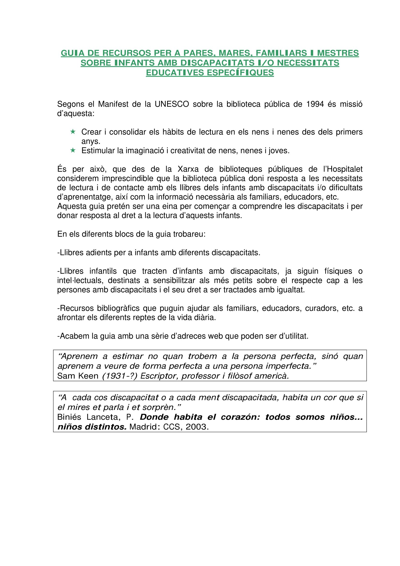 Guia - Infants discapacitats