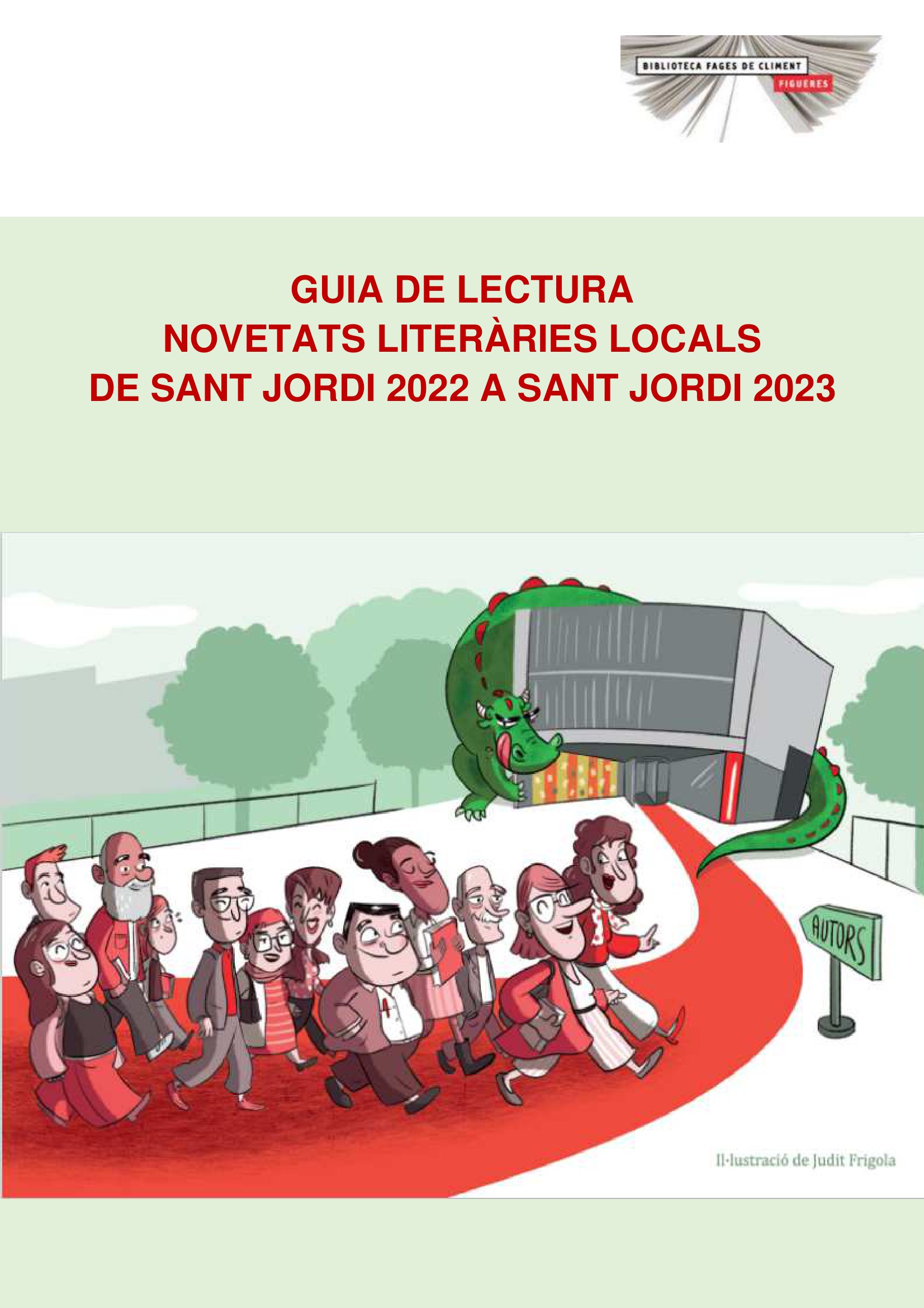 Guia lectura novetats literàries locals Sant Jordi 2023