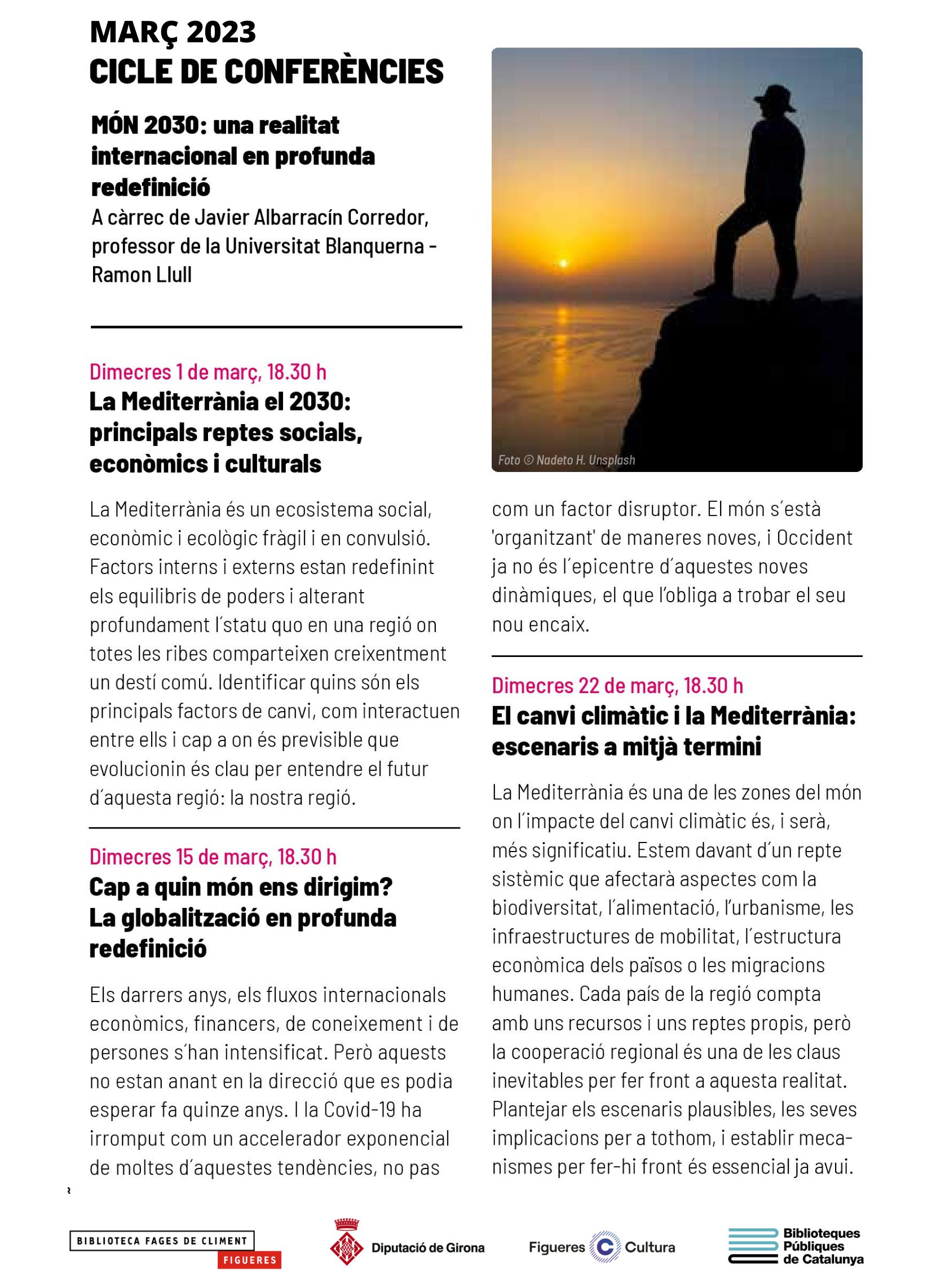 Guia Món 2030. Bibliografia recomanada de les conferències de març de 2023